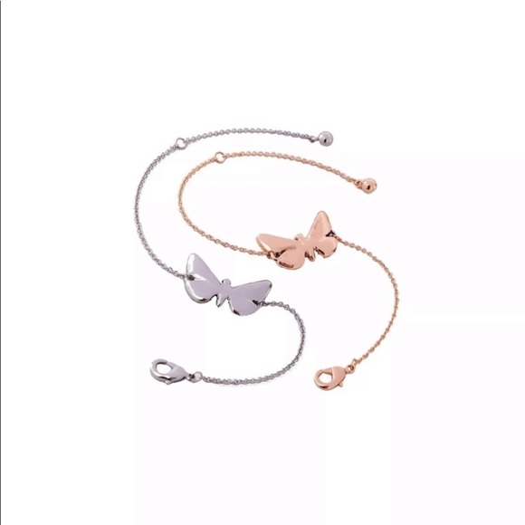 Rose Gold Black Butterfly 🦋 Bracelet - Picture 3 of 8